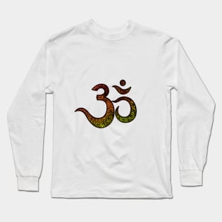 Tropical OM tribal mandala Long Sleeve T-Shirt